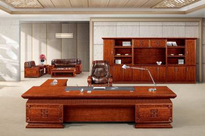 傳統實木油漆大班臺