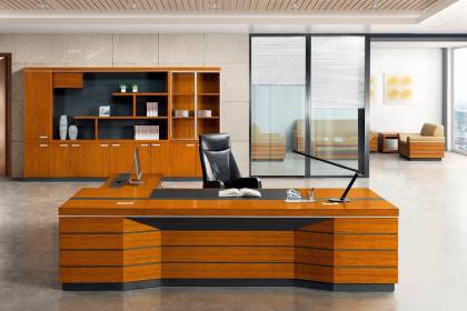 傳統實木油漆大班臺