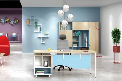 現代時尚板式經理臺 ML-HS1049