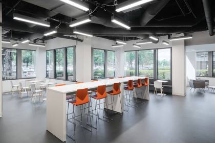 辦公室休閑區時尚吧臺設計定制