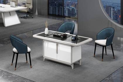 現代輕奢辦公茶臺