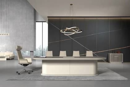 現代高端實木會議桌