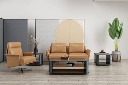 真皮辦公沙發ML-JY347