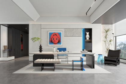 現代時尚玻璃茶幾