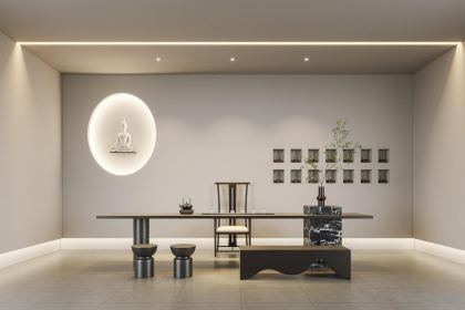 現代時尚玻璃茶幾